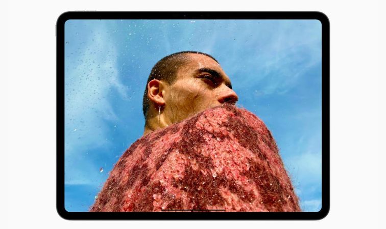 camera nằm ngang trên ipad pro m4