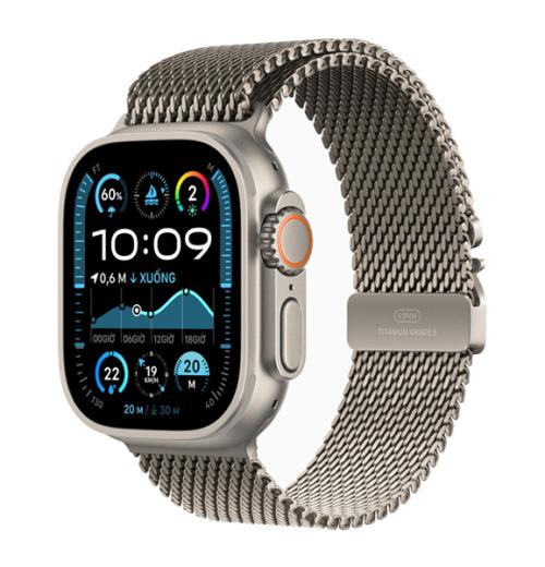 Apple Watch Ultra 2 49mm GPS + Cellular Viền Titanium Tự Nhiên Chính Hãng VN/A